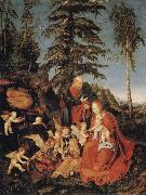 CRANACH, Lucas the Elder, Rest on the Flight to Egypt